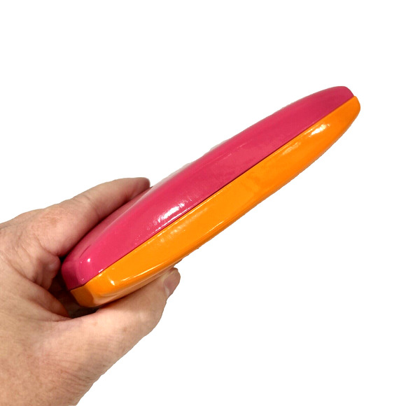 Kate Spade Pink Orange Clam Shell Sunglasses Eyeglass Eyes Hard Case (CASE ONLY) - Picture 8 of 8